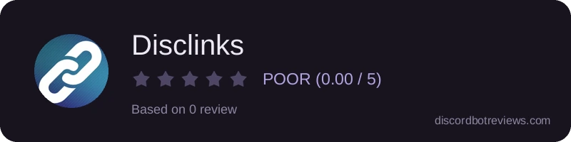 Rating widget preview for Disclinks