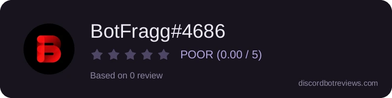 Rating banner for BotFragg#4686