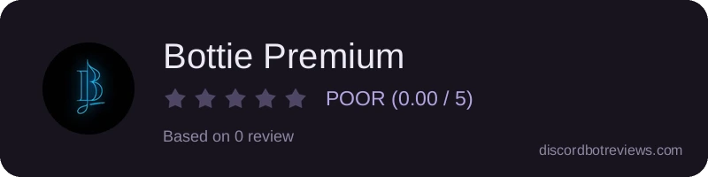 Rating widget preview for Bottie Premium
