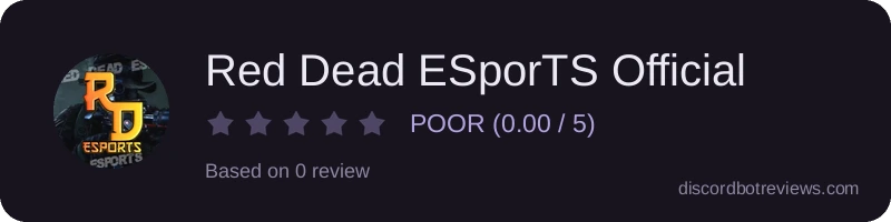 Rating widget preview for Red Dead ESporTS Official