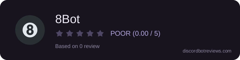 Rating widget preview for 8Bot