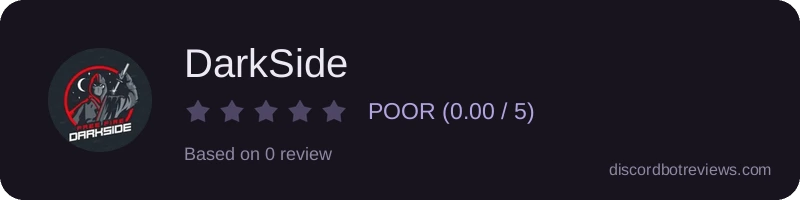 Rating widget preview for DarkSide
