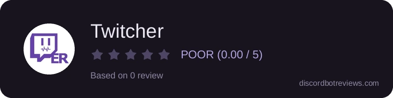 Rating banner for Twitcher