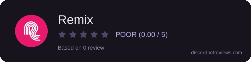 Rating widget preview for Remix