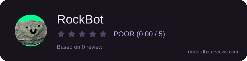 Rating widget preview for RockBot