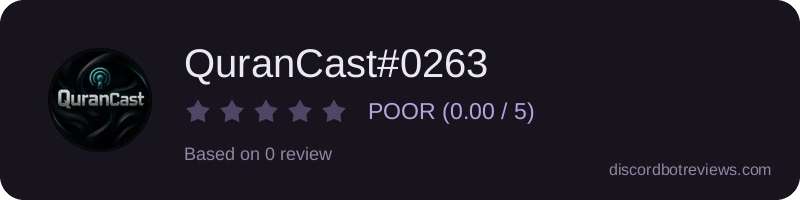 Rating widget preview for QuranCast#0263