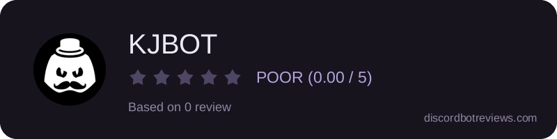 Rating widget preview for KJBOT
