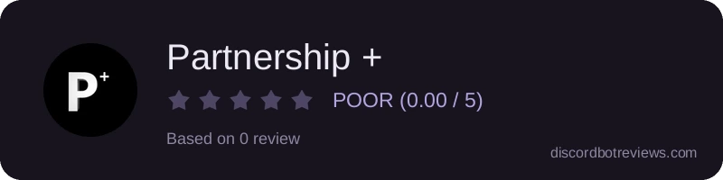 Rating widget preview for Partnership +