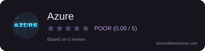 Rating widget preview for Azure