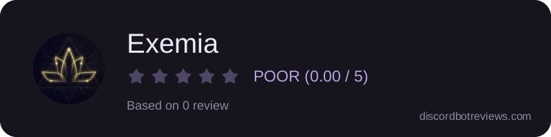 Rating widget preview for Exemia