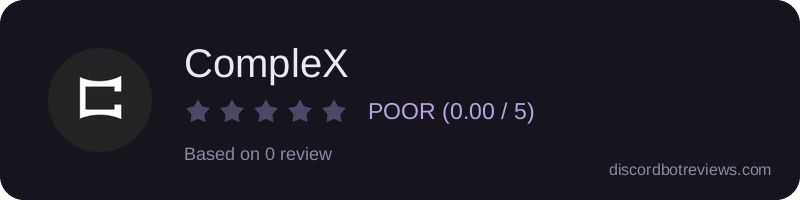 Rating widget preview for CompleX