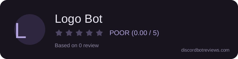 Rating widget preview for Logo Bot