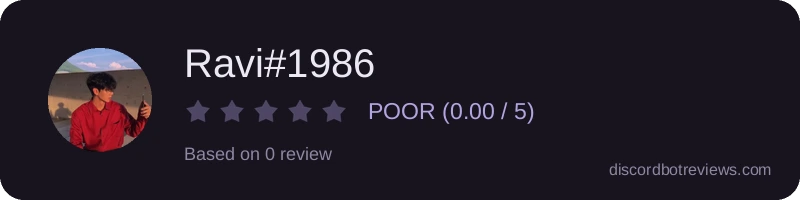 Rating banner for Ravi#1986