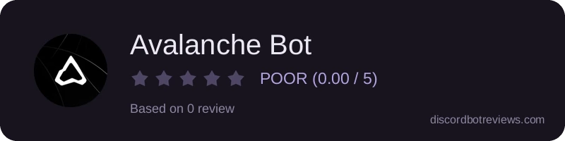 Rating banner for Avalanche Bot