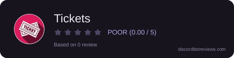 Rating banner for Tickets