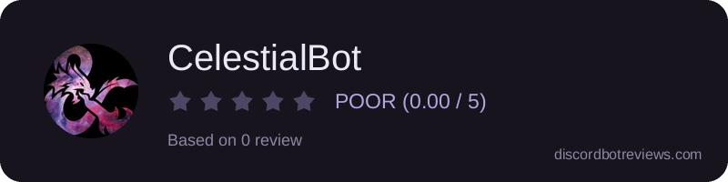 Rating widget preview for CelestialBot