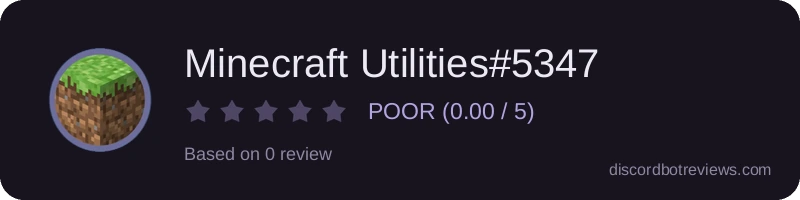 Rating widget preview for Minecraft Utilities#5347