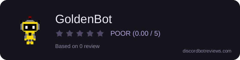 Rating banner for GoldenBot