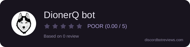 Rating widget preview for DionerQ bot