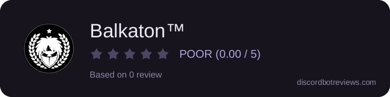 Rating widget preview for Balkaton™