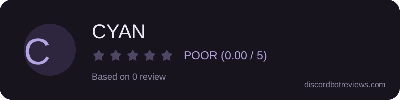 Rating widget preview for CYAN