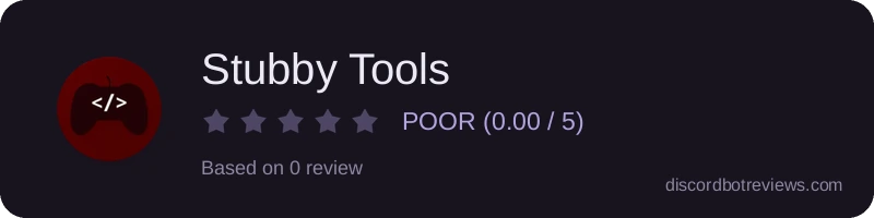 Rating widget preview for Stubby Tools
