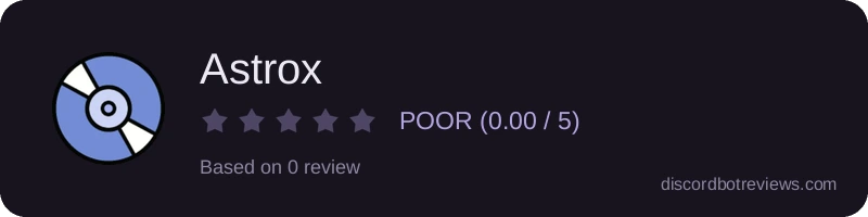 Rating widget preview for Astrox