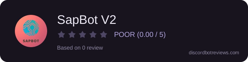 Rating widget preview for SapBot V2