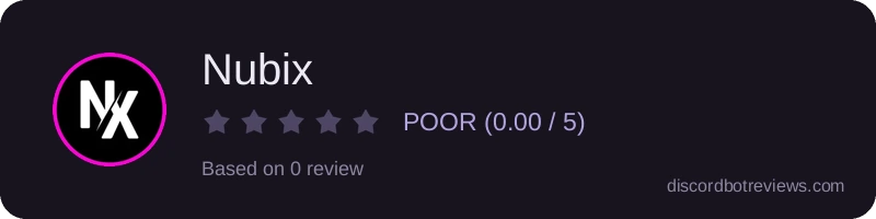 Rating widget preview for Nubix