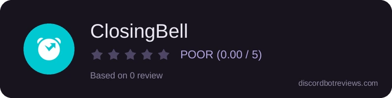 Rating banner for ClosingBell