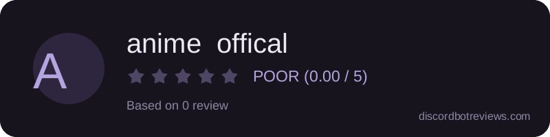 Rating widget preview for anime  offical