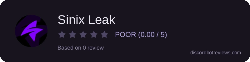 Rating widget preview for Sinix Leak