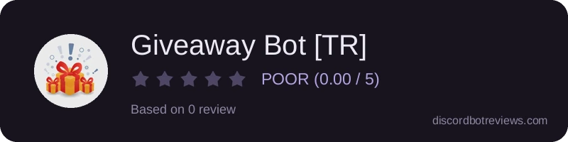 Rating banner for Giveaway Bot [TR]