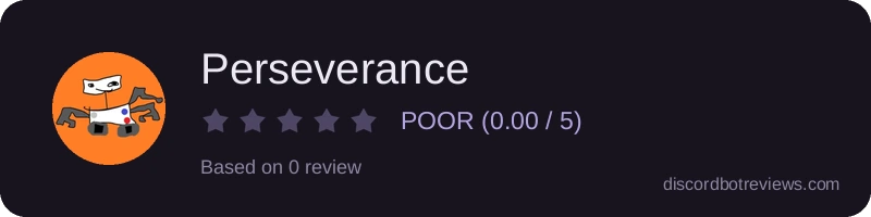 Rating widget preview for Perseverance