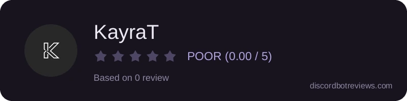 Rating banner for KayraT