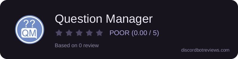 Rating widget preview for Question Manager
