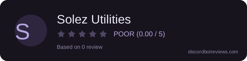 Rating widget preview for Solez Utilities