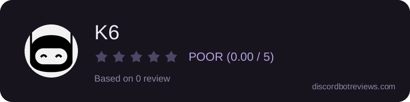 Rating widget preview for K6