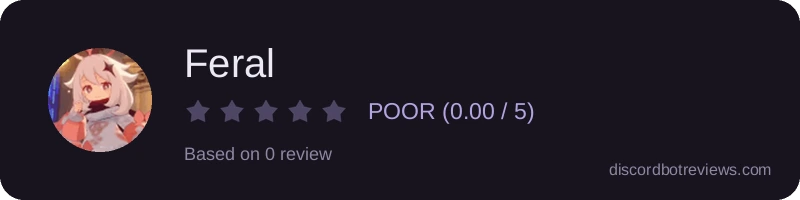 Rating widget preview for Feral 