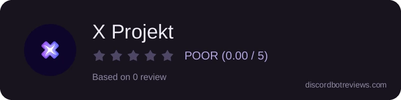 Rating widget preview for X Projekt
