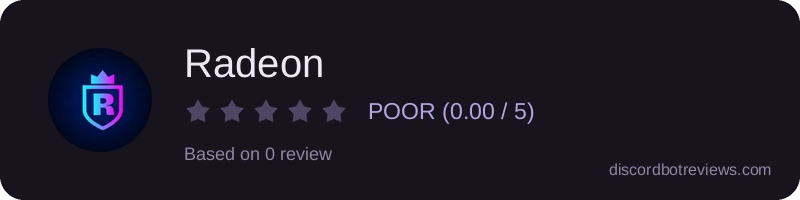 Rating widget preview for Radeon