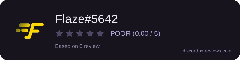 Rating widget preview for Flaze#5642