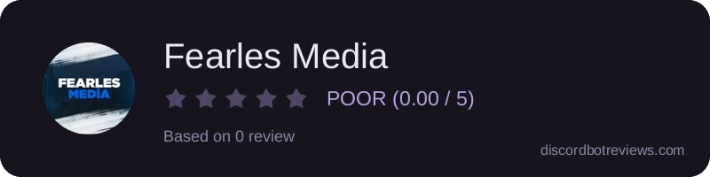 Rating widget preview for Fearles Media