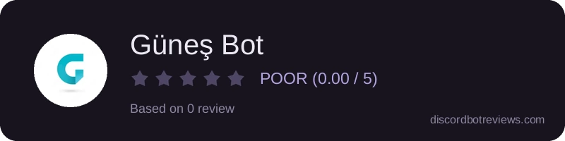 Rating widget preview for Güneş Bot