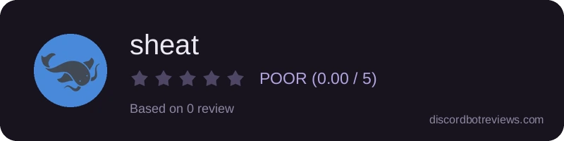 Rating banner for sheat