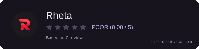 Rating widget preview for Rheta