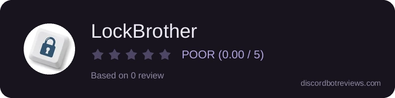 Rating banner for LockBrother