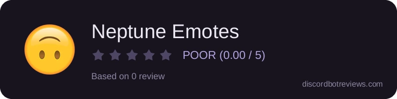 Rating widget preview for Neptune Emotes