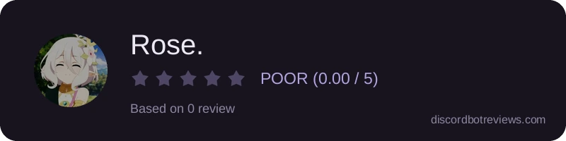 Rating widget preview for Rose.