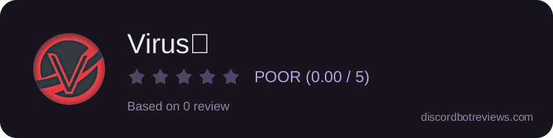Rating widget preview for Virus✨